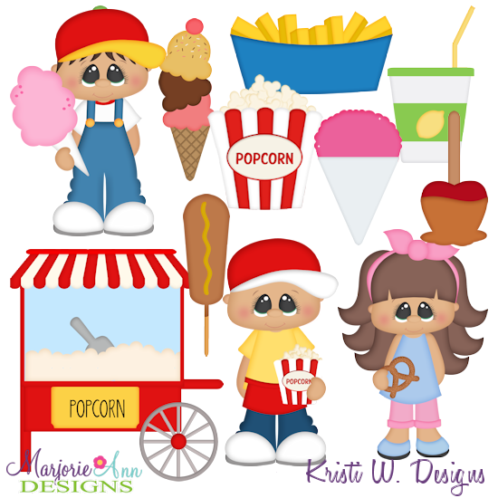 Fair Food SVG Cutting Files Includes Clipart - Click Image to Close
